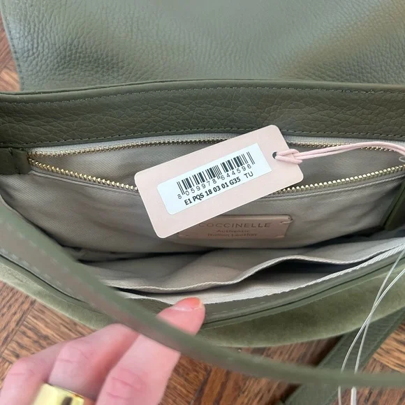 Coccinelle Suede + Leather 2 Way Bag - Picture 7 of 16